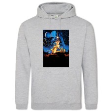 Hoodie with Print Star Wars Characters - 2XL grey