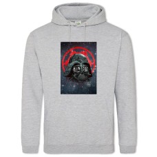 Hoodie with Print Star Wars Darth Vader Head - 2XL grey