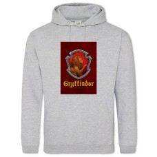 Худи с принтом Гарри Поттер Гриффиндор - 2XL серый
