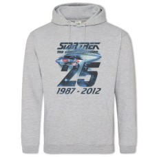 Hoodie with Print Star Trek Years Print - 2XL grey