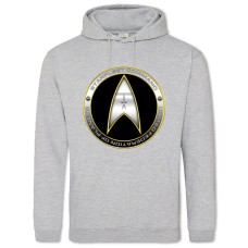 Худі з принтом Стар Трек Класний Логотип - 2XL сірий