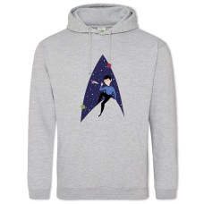 Худі з принтом Стар Трек Мінімалістичний Принт - 2XL сірий