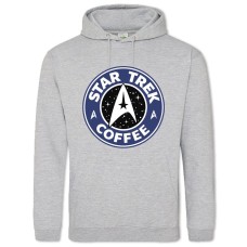 Худі з принтом Стар Трек Кава - 2XL сірий