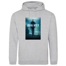 Худі з принтом Джон Вік Головна Тема - 2XL сірий