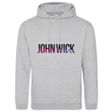 Худі з принтом Джон Вік Головний Логотип - 2XL сірий