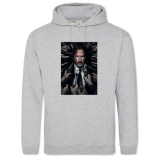 Худі з принтом Джон Вік Небезпечний Принт - 2XL сірий