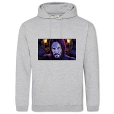 Худі з принтом Джон Вік Арт - 2XL сірий