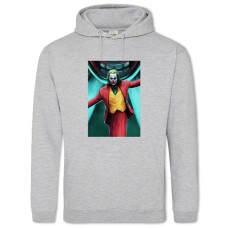 Худі з принтом Джокер Яскравий Принт - 2XL сірий