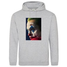 Худі з принтом Джокер Лякаючий Особа - 2XL сірий