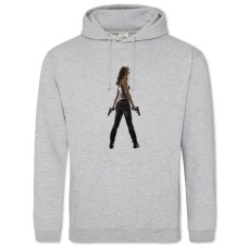 Hoodie with Print The Terminator Sarah Connor Hero - 2XL grey