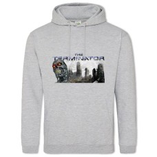 Hoodie with Print The Terminator Theme - 2XL grey