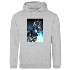 Hoodie with Print The Terminator Robot Hero - 2XL grey