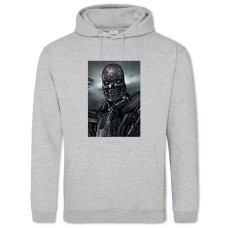 Hoodie with Print The Terminator Hero Robot - 2XL grey