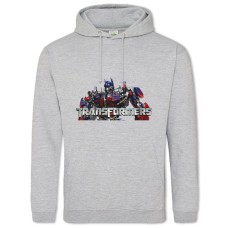 Hoodie with Print Transformers Optimus Prime Logo - 2XL grey