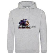 Hoodie with Print Transformers Logo Optimus Prime - 2XL grey