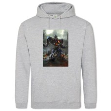 Hoodie with Print Transformers Hero Optimus Prime - 2XL grey