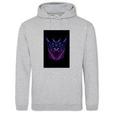 Hoodie with Print Transformers Neon Print - 2XL grey