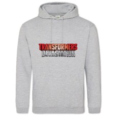 Hoodie with Print Transformers Main Logo - 2XL grey