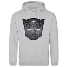 Hoodie with Print Transformers Metal Face - 2XL grey