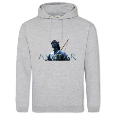 Худи с принтом Аватар Джейк Салли - 2XL серый