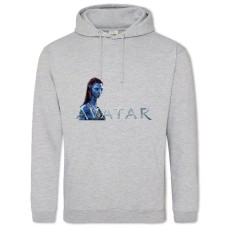 Худи с принтом Аватар Нейтири - 2XL серый