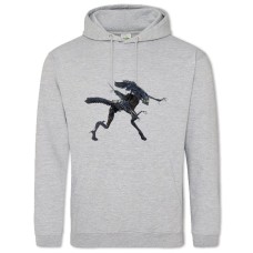 Худи с принтом Чужой Создание - 2XL серый
