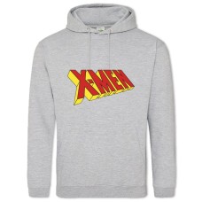 Hoodie with Print X-Men Comics Logo - 2XL grey