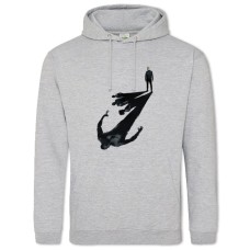 Hoodie with Print Split Hero - 2XL grey