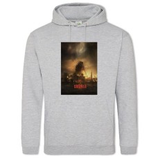 Худи с принтом Годзилла Принт - 2XL серый
