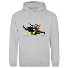 Hoodie with Print The Dark Knight Battle - 2XL grey