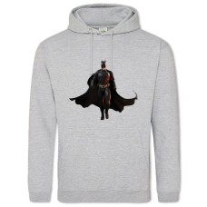 Hoodie with Print The Dark Knight Batman Superhero - 2XL grey