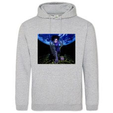 Hoodie with Print Alita Battle Angel Anime Edition - 2XL grey