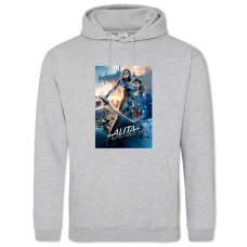 Hoodie with Print Alita Battle Angel Print - 2XL grey