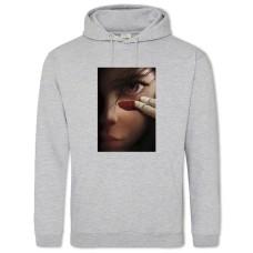 Hoodie with Print Alita Battle Angel Hero Print - 2XL grey