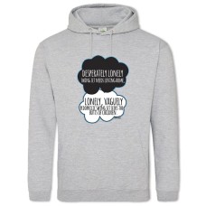 Худи с принтом Виноваты Звёзды Цитата 1 - 2XL серый