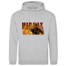 Худи с принтом Безумный Макс Герой - 2XL серый