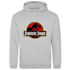 Худі з принтом Парк Юрського Періоду Логотип - 2XL сірий
