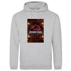 Худі з принтом Парк Юрського Періоду Прикольний Принт - 2XL сірий