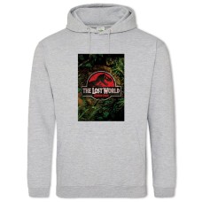 Худі з принтом Парк Юрського Періоду Втрачений Світ - 2XL сірий