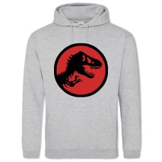 Худі з принтом Парк Юрського Періоду Червоний І Чорний - 2XL сірий