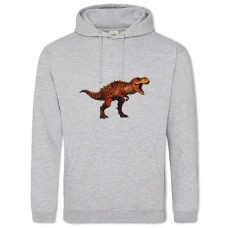 Худі з принтом Парк Юрського Періоду Прикольний Динозавр - 2XL сірий