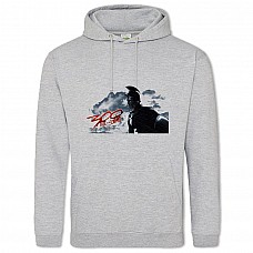 Худи с принтом 300 Спартанцев Спартанский Логотип - 2XL серый
