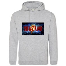 Худи с принтом Шазам Классный Логотип - 2XL серый