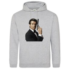 Hoodie with Print James Bond Hero - 2XL grey