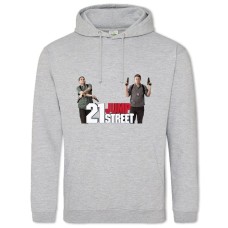 Hoodie with Print 21 Jump Street Logo Heroes - 2XL grey
