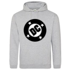 Hoodie with Print Dc Black Logo - 2XL grey