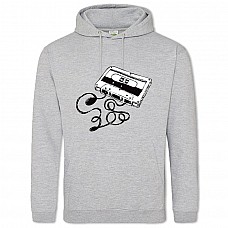 Hoodie with Print 13 Reasons Why Cassette - 2XL grey