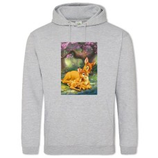 Худи с принтом Бемби И Мама - 2XL серый
