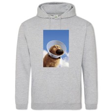 Hoodie with Print Up Dog Dug - 2XL grey