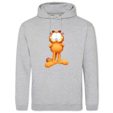 Худи с принтом Гарфилд Кот - 2XL серый
